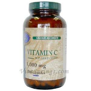  Vitamin C (Calcium Ascorbate) 1000mg 180 Capsules Health 