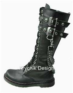 Demonia boots Disorder 403 goth punk biker mens 10  