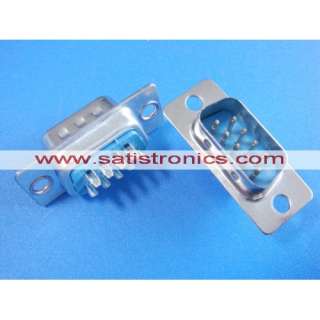 Pin D SUB Male female DB9M Solder Type Connector DB9F  