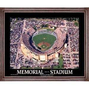   Memorial Stadium   Framed 26x32 Aerial Photograph