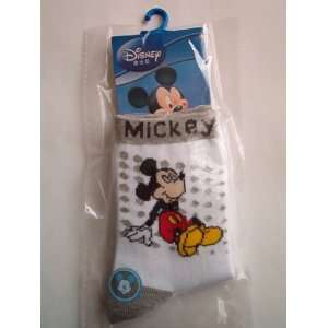  Disney Mickey Socks, White/Grey, 18 20 cm 