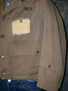 vtg 40s DUXBAK UPLAND POPLIN COTTON FLY FISHING JACKET, UNIQUE & RARE 