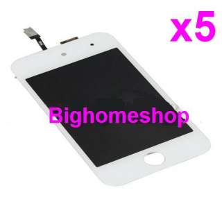 NEW White LCD Screen + Digitizer Glass For iPod Touch 4 4th LCD 