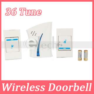   Tune Melody Doorbell(1 Wireless Doorbell Receiver + 2 Doorbell Button