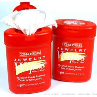 50 Connoisseurs Jewelry Cleaning Wipes  