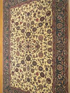 4x6 Handmade Very Fine Wool & Silk Persian Isfahan Rug  