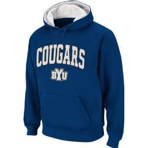  BYU Cougars Arched Tackle Twill Hooded Sweatshirt Sports 