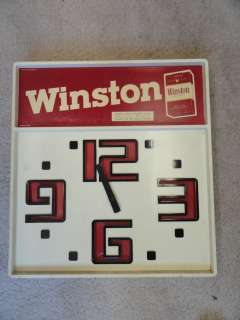 Old Winston Cigarettes Electric Clock Sign  