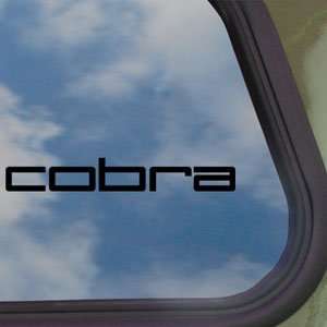  COBRA GOLF CLUBS Black Decal Car Truck Window Sticker 