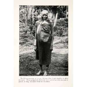 Kikuyu African Tribe Woman Baby Pouch Work Field Indigenous People 