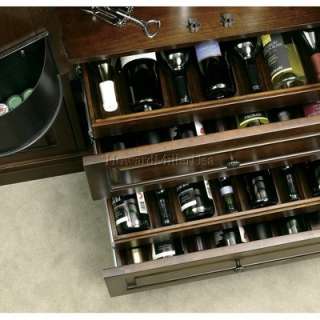 695080 Howard Miller Wine Bar Furnishing Cherry folding console 