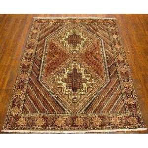    4x7 Hand Knotted Afshar Persian Rug   73x410