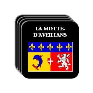 Rhone Alpes   LA MOTTE DAVEILLANS Set of 4 Mini Mousepad Coasters