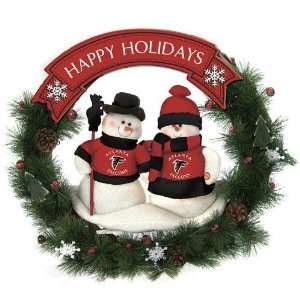   Atlanta Falcons NFL Snowman Christmas Wreath (20)