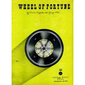  Wheel of Fortune Vintage 1952 Sheet Music 