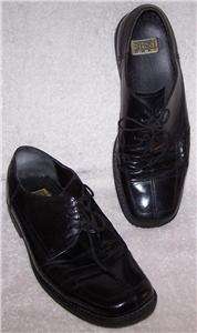 10.5/43.5 Nunn Bush NXXT JET BLACK LEATHER LACE OXFORD Dress Shoe 