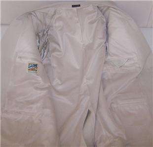 40R Travel Smith BEIGE MICROFIBER 2 Button sport coat jacket suit 