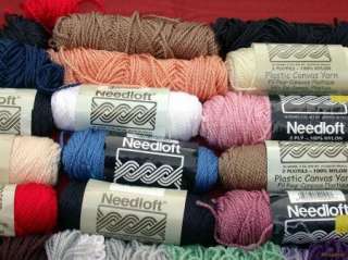 Plastic Canvas Yarn Lot Nylon Needloft NR  