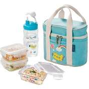 Lock&Lock BOROSEAL, Borosilicate Glass Baby Lunch Box Set 3P Set with 