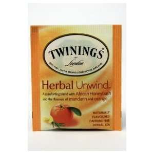 Twinings of London Herbal Unwind Tea   African Honeybush & Flavors of 