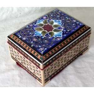  Persian Hand Crafted Decorative / Jewelry Box Khatam Inlay 