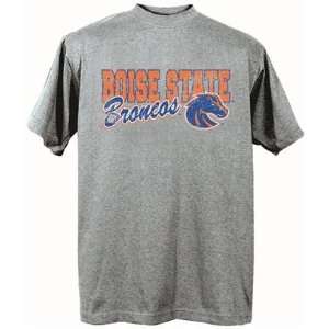  Boise State Broncos BSU NCAA Dark Ash Short Sleeve T Shirt 