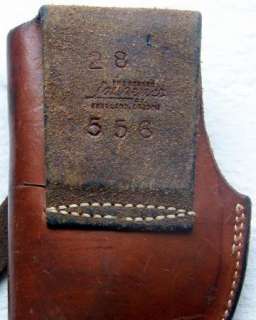 George Lawrence Leather Holster 28 556 Tooled Western RH Hip Holster 