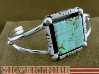 Native American Navajo Kingman Turquoise Cuff Bracelet  