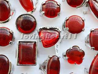FREE Wholesale lots 30pcs silver plated jewelry Natural gemstone 