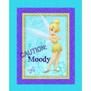  Disney No Sew Fleece Throw Kit Tink Caution Moody By The 