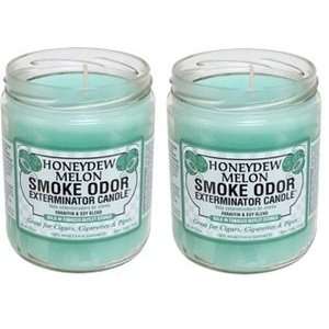  Honeydew Melon   13oz Smoke Odor Exterminator Candle (2 