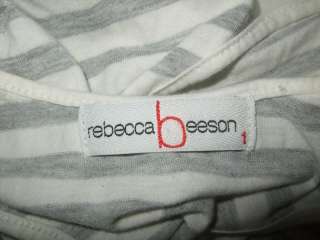 DESCRIPTION  Rebecca Beeson Anthropologie Nautical Stripe Dress Sz 1