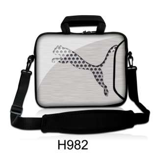 Gray Tiger 15 15.5 15.6 Laptop Shoulder Case Bag Sleeve Cover with 