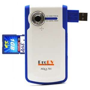  ProDV Cam Aqua 501 Blue Camcorder, FREE 1GB SVP High Speed 
