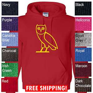   Octobers very own hoodie sweatshirt OVOxo owl YOLO ymcmb S 5X RED