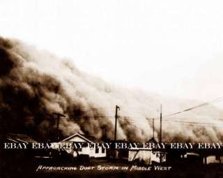 1935 April 14th Mid Middle West Midwest Dust Bowl Dust Storm Photo 