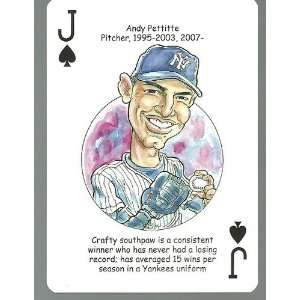   Andy Pettite   Oddball NEW York Yankees Playing Card 