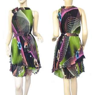 Vintage Party&Casual&Wedding Print Silky Dress 6 14 608  
