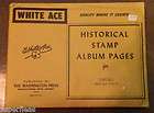 Packages White Ace Blank Pages For the Historical Stamp Album  