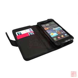 Black Croco Folio Wallet Leather Case Cover For Samsung Galaxy S2 II 