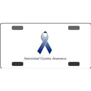  Interstitial Cystitis Awareness Ribbon Vanity License 