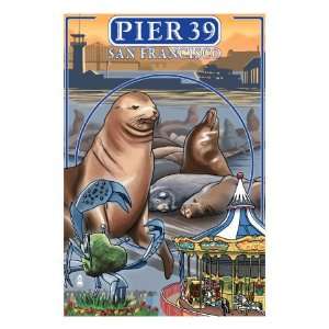  Pier 39   San Francisco, Ca, c.2009 Giclee Poster Print 