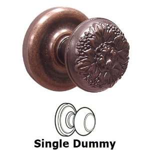   knob with contoured radius rosette in antique copp