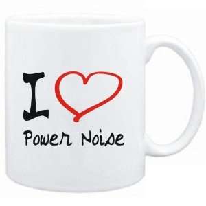  Mug White  I LOVE Power Noise  Music
