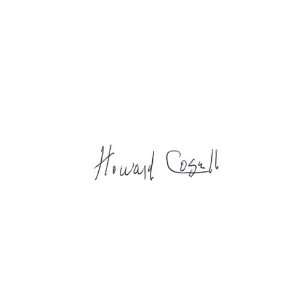  Howard Cosell Autographed/Hand Signed 3x5 Card Sports 
