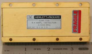 Agilent/HP 5086 7139 RF Amplifier/Detector 0.5 1300 MHz  
