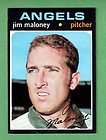 1971 Topps High #645 Jim Maloney b SP Angels EX/NM+