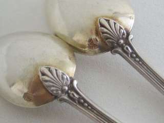 Antique French Sterling Silver Gilded Spoon 2/PS  
