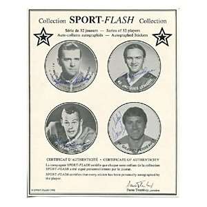  Richard, Lemaire, Cournoyer & Perreault Autographed/Signed 