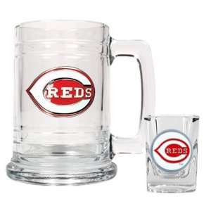  Cincinnati Reds Beer Mug & Shot Glass Set Sports 